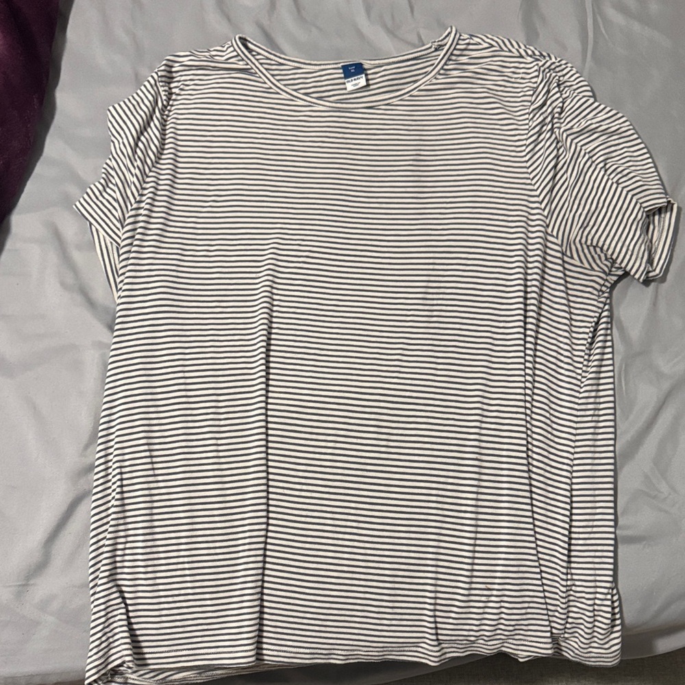 Striped Blue and White T-Shirt